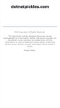 Mobile Screenshot of dotnetpickles.com